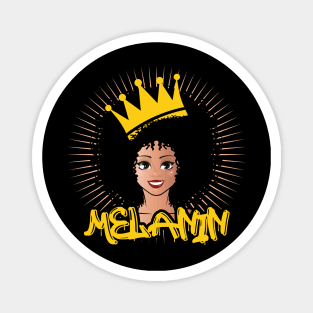 Afro Queen Poppin Black Queen Gift Magnet